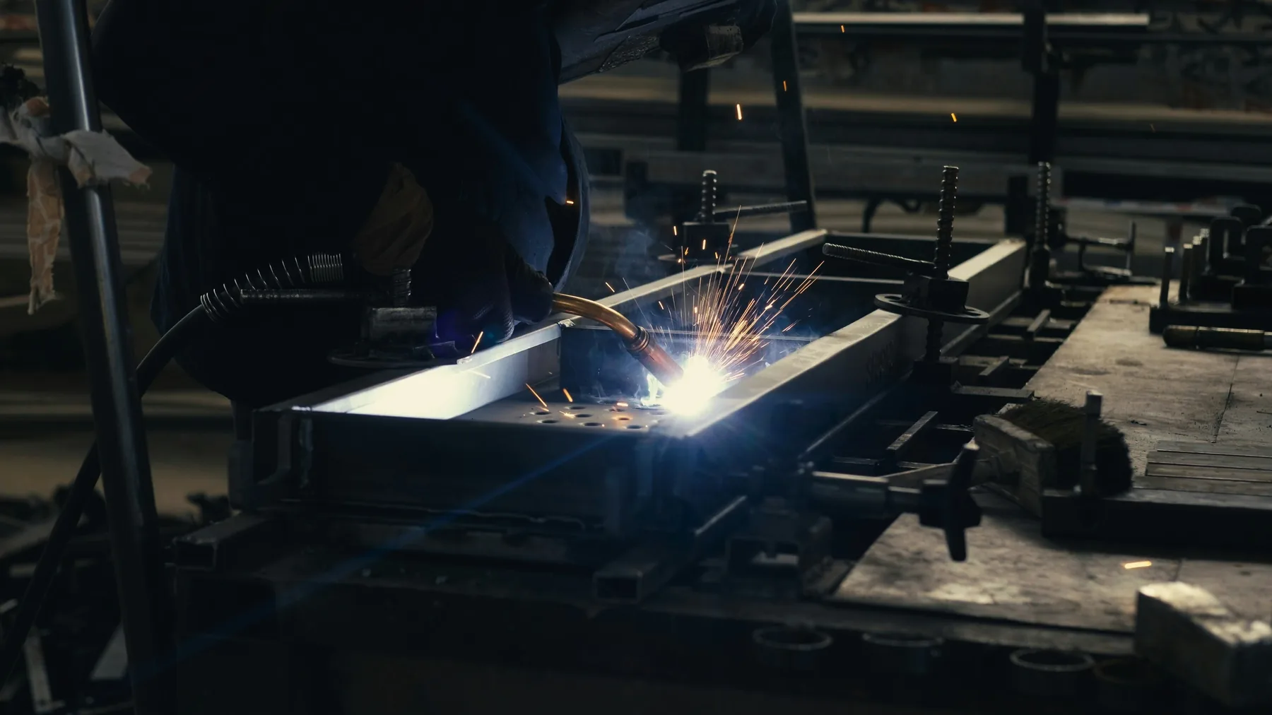 Welding in a fabrication setting